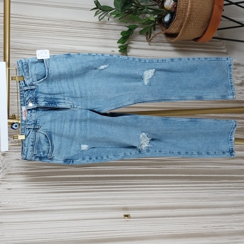 Wrangler high rise rodeo straight crop Size 12/31 Denim jeans